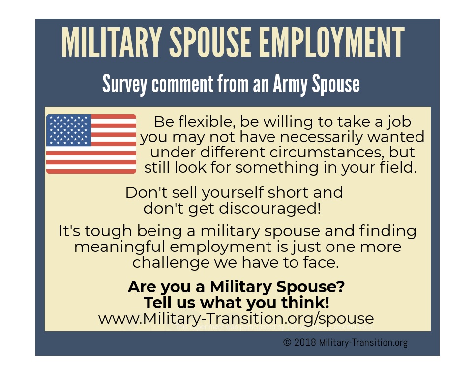 army wife employment